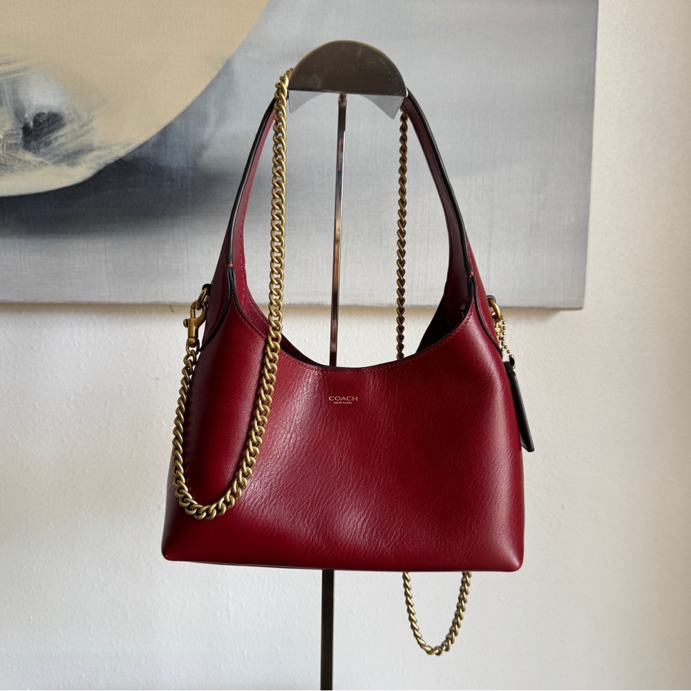 Coach Brooklyn Shoulder Bag 23 in Dark Ruby ♥️